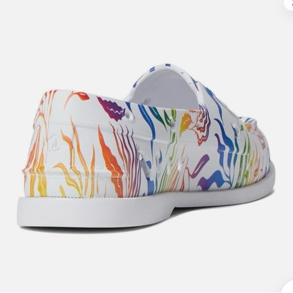 Sperrys Rainbow floral print top sider’ ( boat ) shoes - Picture 4 of 11